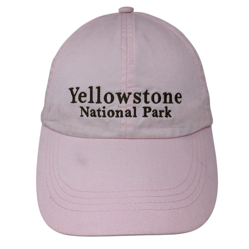 Yellowstone National Park Slideback Baseball Cap Pink One Size 6 Panel Sansegal